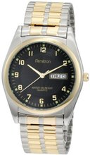 Armitron 201143 Round Easy to Read Black Dial Two-Tone Expansion Band