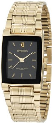 Armitron 201576 Gold-Tone Black Dial Dress