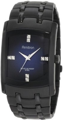 Armitron 204507DBTI Swarovski Crystal Accented Ion-Plated Black Stainless-Steel