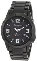 Armitron 204692BKTI Black Plated Stainless-Steel and Black Dial Dress