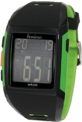 Armitron 40/8261LGN Chronograph Lime Green Digital
