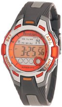 Armitron 45/7030ORG Sport Orange Accented Grey Resin Digital Chronograph