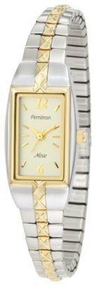 Armitron 753415CHTT NOW Two-Tone Stainless Steel Expansion Bracelet Dress