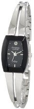 Armitron 753447BKSV NOW Diamond Accented Silver-Tone Black Dial Dress