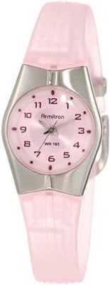 Armitron Sport 25-6355PNK Pink and Silver-Tone Easy to Read