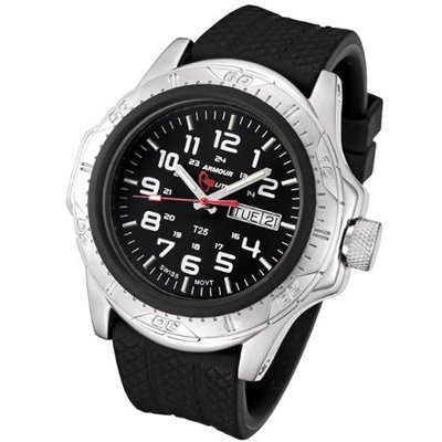 Armourlite Shatter Proof Scratch Resistant Glass Swiss Tritium with Rubber Band