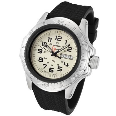 Armourlite ShatterProof Glass Quartz Tritium with Rubber Band AL56