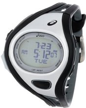 Asics Unisex CQAR0301 Challenge Regular Black and Silver Digital Running