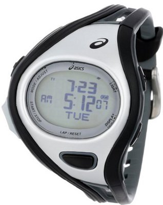 Asics Unisex CQAR0301 Challenge Regular Black and Silver Digital Running