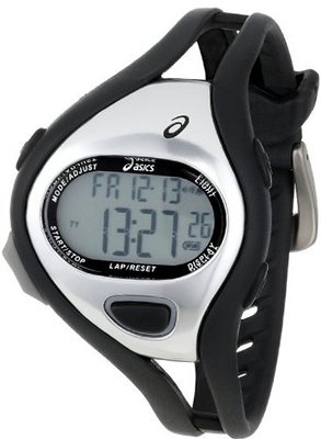 Asics Unisex CQAR0501 Entry Black Silver Digital Running