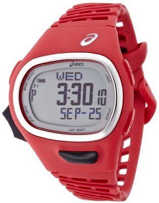 Asics Unisex CQAR0603 Digital Display Quartz Red