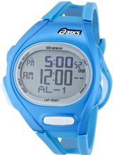 Asics Unisex Race CQAR0204 Blue Polyurethane Quartz with Digital Dial