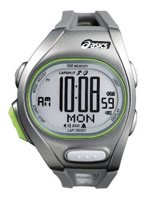 Asics Unisex Race CQAR0205 Silver Polyurethane Quartz with Digital Dial
