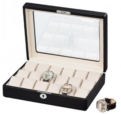 Auer Accessories Alope 18W-KC Box for 18 es made of leather