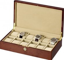 Auer Accessories Leda 312DB Box for 12 es Dark Burlwood