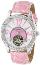 August Steiner AS8034PK Crystal Skeleton Strap