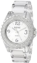 August Steiner AS8036WT Quartz Crystal Ceramic Bracelet