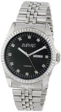 August Steiner AS8047SS Diamond Stainless Steel Bracelet
