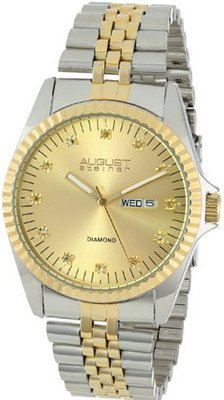 August Steiner AS8047TT Diamond Stainless Steel Bracelet