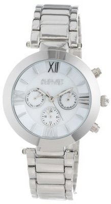August Steiner AS8049SS Step Dial Multi-Function Bracelet