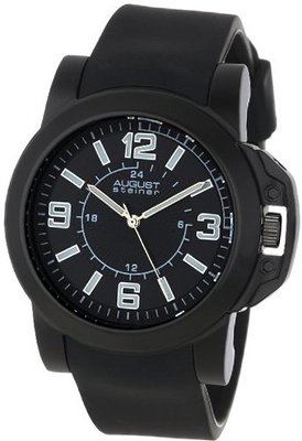 August Steiner AS8057BK Quartz Sport Silicone Strap