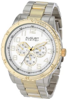 August Steiner AS8060TTG Quartz Multi-Function Bracelet