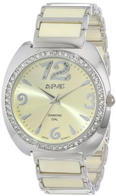 August Steiner AS8066BG Analog Display Swiss Quartz Beige