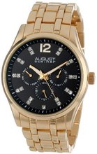 August Steiner AS8068YG Crystal Multi-Function Quartz Bracelet