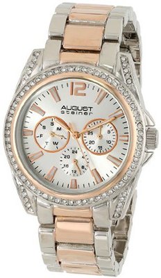 August Steiner AS8075TTR Analog Display Japanese Quartz Two Tone