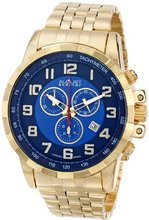 August Steiner AS8118YG Analog Display Swiss Quartz Gold