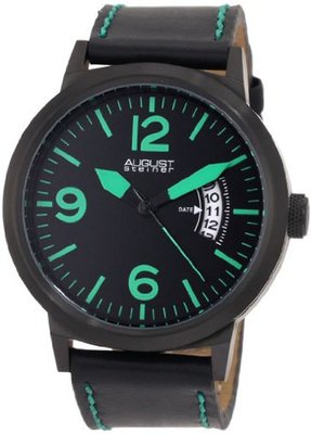 August Steiner ASA812GN Swiss Quartz Bold Military Luminescent