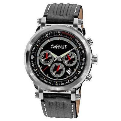 August Steiner ASA814SS Swiss Quartz Chronograph