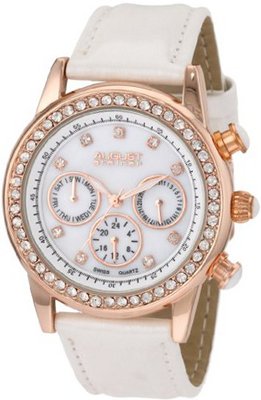 August Steiner ASA818WT Swiss Quartz Multi-Function Dazzling Fashion