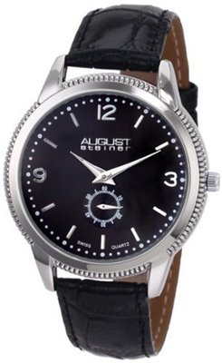 August Steiner ASA820SS Swiss Quartz Classic Dress Strap