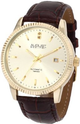 August Steiner ASA825YG Diamond Automatic Strap Dress