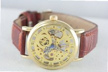 New in Box Luxury Skeleton Automatic Mechanical Winding Leather