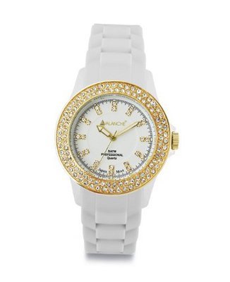 Avalanche 44mm Bliss White and Gold AV-107S-WHGD-44