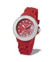 Avalanche Diva Quartz with Red Dial Analogue Display and Red Silicone Strap AVM-1015S-RD