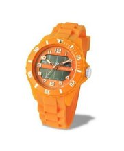 Avalanche Solar Unisex Quartz with Orange Dial Analogue Display and Orange Silicone Strap AV-1012S-OR