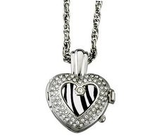 Avalon Amore Heart Shaped Fashion Pendant with Zebra Design # 7394ZE