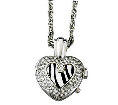 Avalon Amore Heart Shaped Fashion Pendant with Zebra Design # 7394ZE