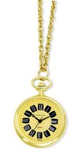 Avalon Antique Design Series Gold Tone Roman Number Detailed Dial Pendant # 9087G