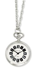 Avalon Antique Design Series Silver Tone Roman Number Detailed Dial Pendant # 9087S
