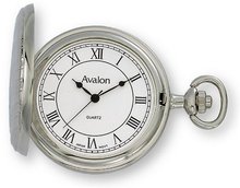 Avalon Classic II Series Silver Tone Pocket w/ Chain # 1442SL