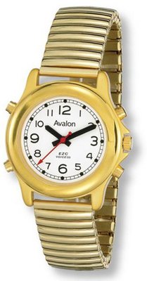 Avalon EZC Unisex Voice Series Low Vision Gold-Tone 4-Button Talking , # 2608