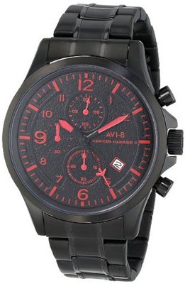 AVI-8 AV-4001-14 Hawker Harrier II Analog Japanese-Quartz Black