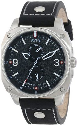 AVI-8 AV-4010-04 Hawker Hunter Analog Japanese-Quartz Black