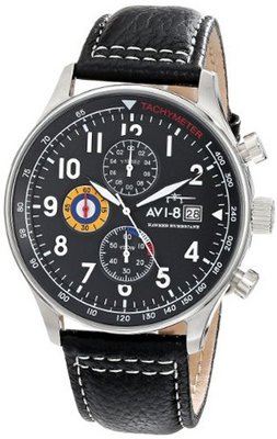 AVI-8 AV-4011-02 Hawker Hurricane Analog Japanese-Quartz Black