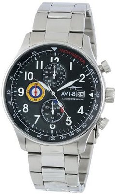 AVI-8 AV-4011-12 Hawker Hurricanes FlyBoy Analog Japanese-Quartz Silver