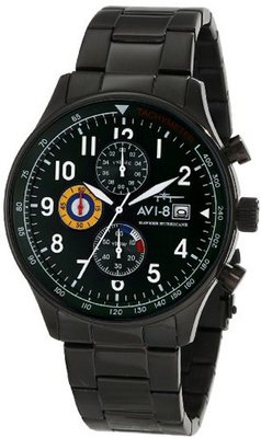 AVI-8 AV-4011-14 Hawker Hurricanes FlyBoy Analog Japanese-Quartz Black